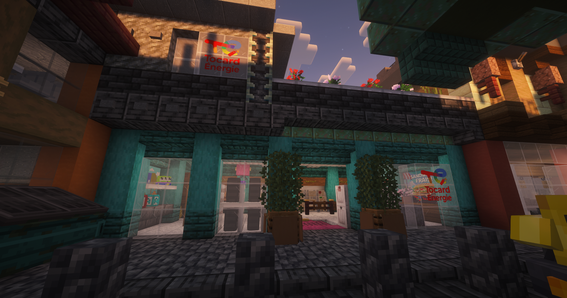 Façade de la station Tocard-Énergie sur Land Of Parks